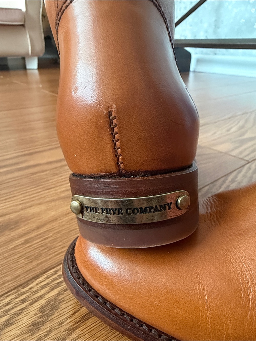 Frye Women's Tan Leather Ankle Booties - Picture 3 of 6